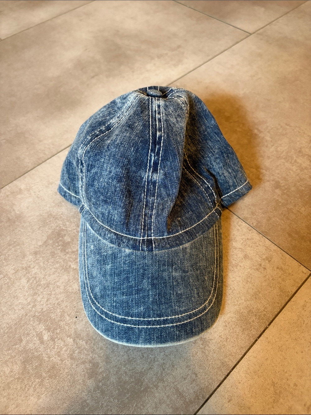 Aeropostale Washed Denim Baseball Cap - Blue